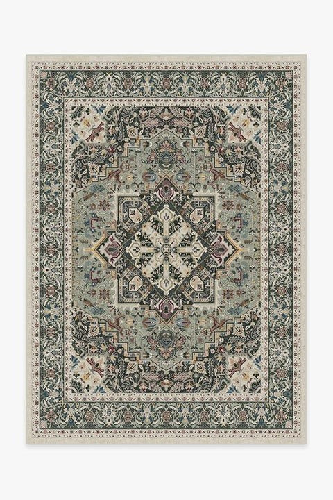 Hendesi Heriz Sage Rug | Ruggable