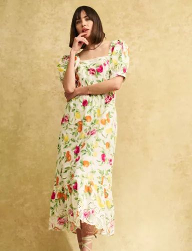 Organic Cotton Printed Midi Tea Dress | Marks & Spencer (UK)