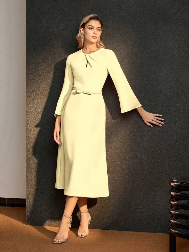 MOTF Soiréza TWIST BELTED DRESS | SHEIN