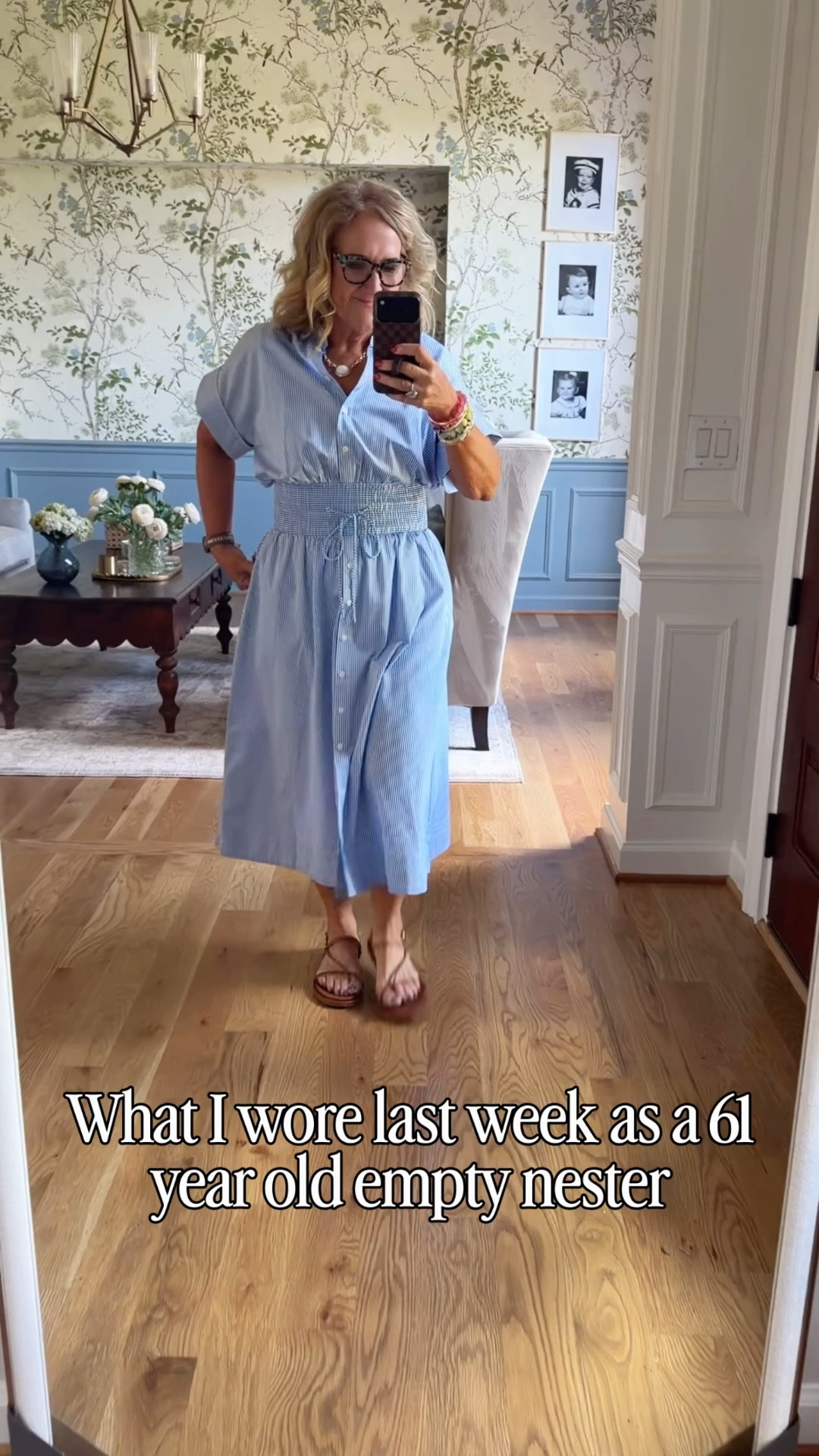 What I wore last week! 
Sizes below 
Striped dress medium 
Green eyelet jeans 8 petite 
Gingham blouse medium 
Twill jacket medium petite 
Linen pants and jacket 1.0
Spanx air essential button down medium 
Track stripe jeans size 6
Soanx stretch twill pants medium petite 
Boden black top medium 
Loft barrel jeans 29 reg
Brown toile blouse medium 
Brown sweater medium 
Seashell dress medium 15% off code NANETTE15
20% off code nanette20 bracelets Allie & Bess 
10% off Eric javits bag code NANETTE 

Mother’s Day dresss graduation dress work from home business casual Saturday style 

#LTKPetite #LTKootd #LTKOver40