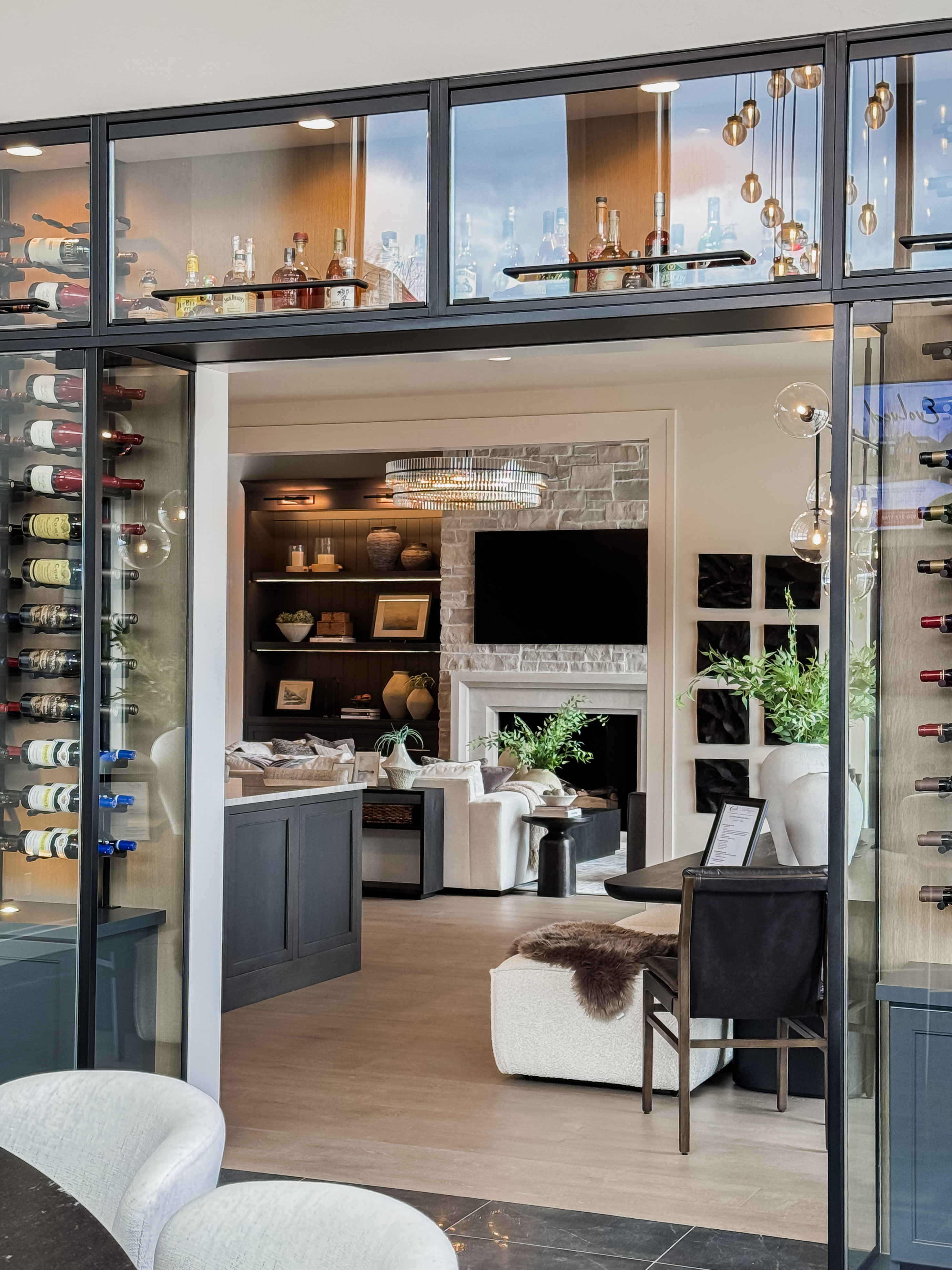 A beautiful way to display your spirits. #homeremodel #homedecor 

 #LTKHome