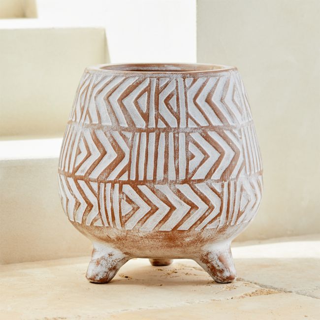 Tre Terracotta Planter | CB2