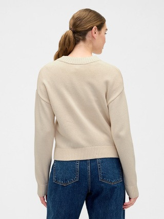 Relaxed Cropped Crewneck Sweater | Gap Factory