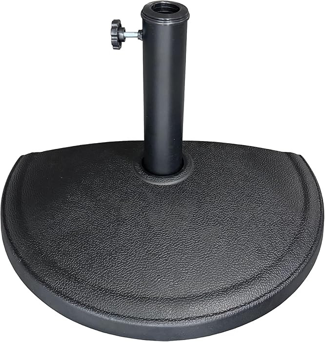 US Weight Half Round 20 lb Patio Umbrella Base - Adjustable Umbrella Stand for Posts up to 1.9 in... | Amazon (US)