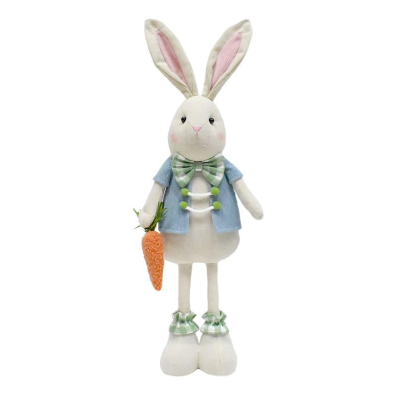 Homespun Easter Standing Boy Bunny with Carrot, 21" | At Home
