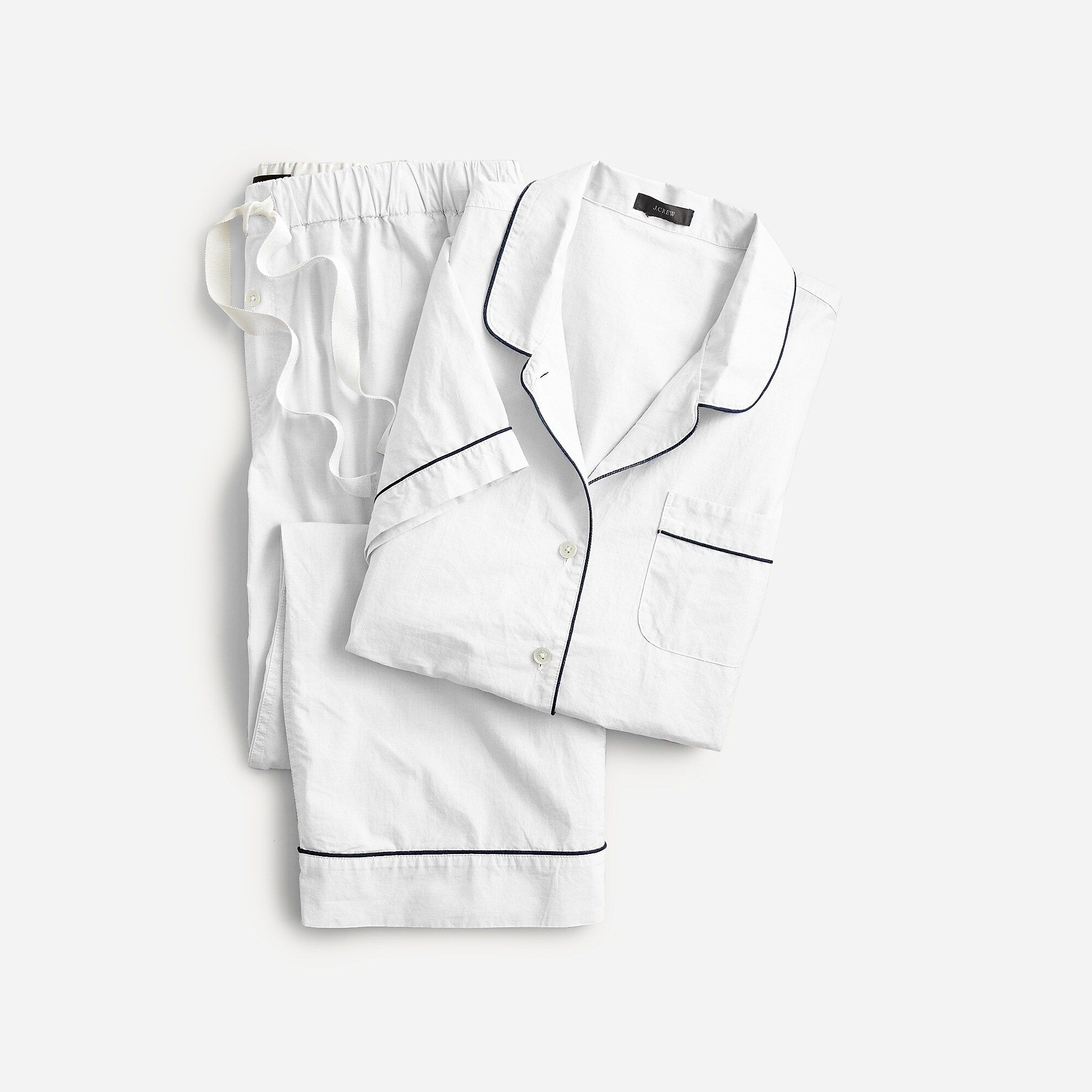 End-on-end cotton short-sleeve pajama set | J.Crew US