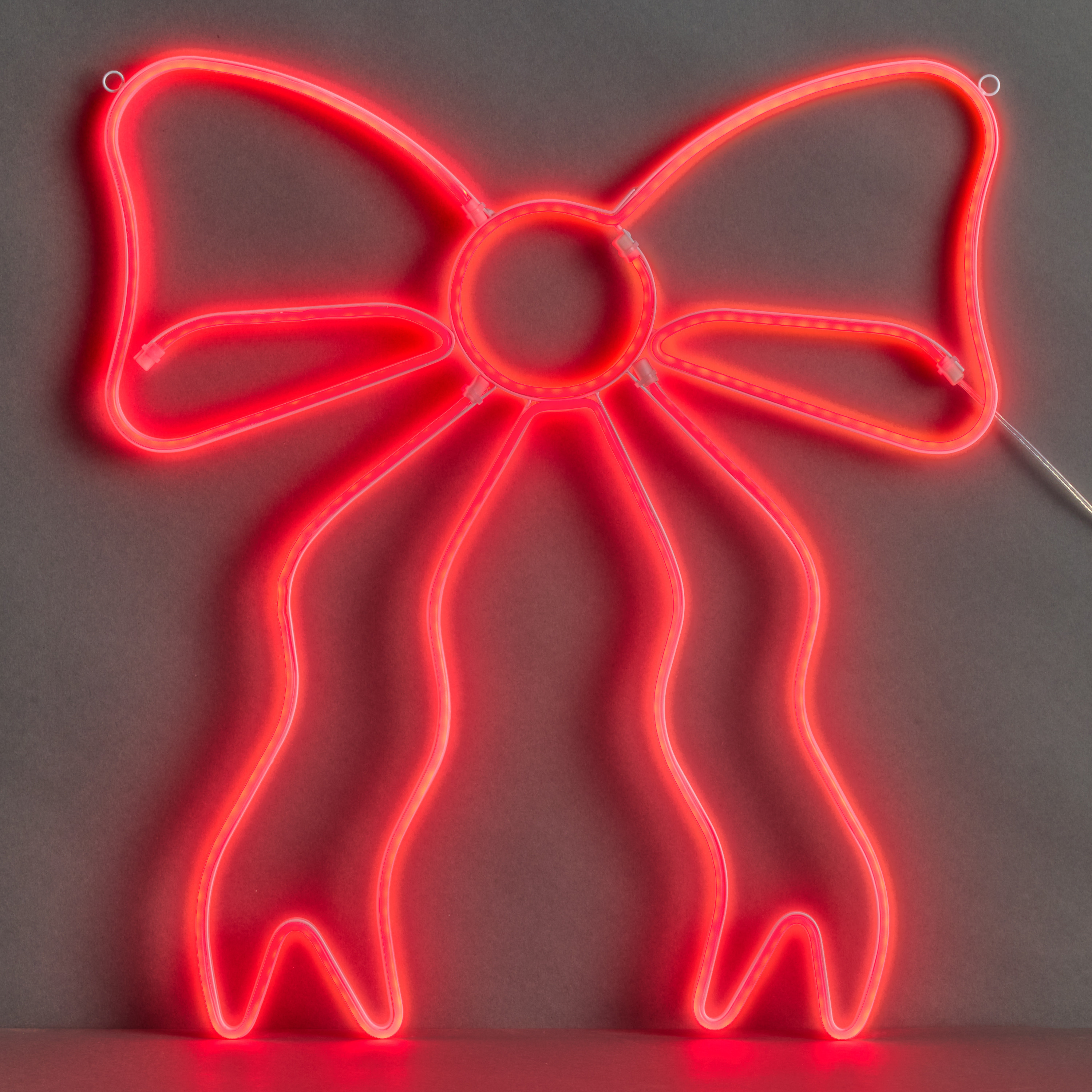 Neon Red Bow LED Electric Sign Wall Decor | World Market