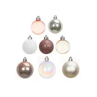 100ct. Metallic Snow Shatterproof Ball Ornaments by Ashland® | Michaels | Michaels Stores