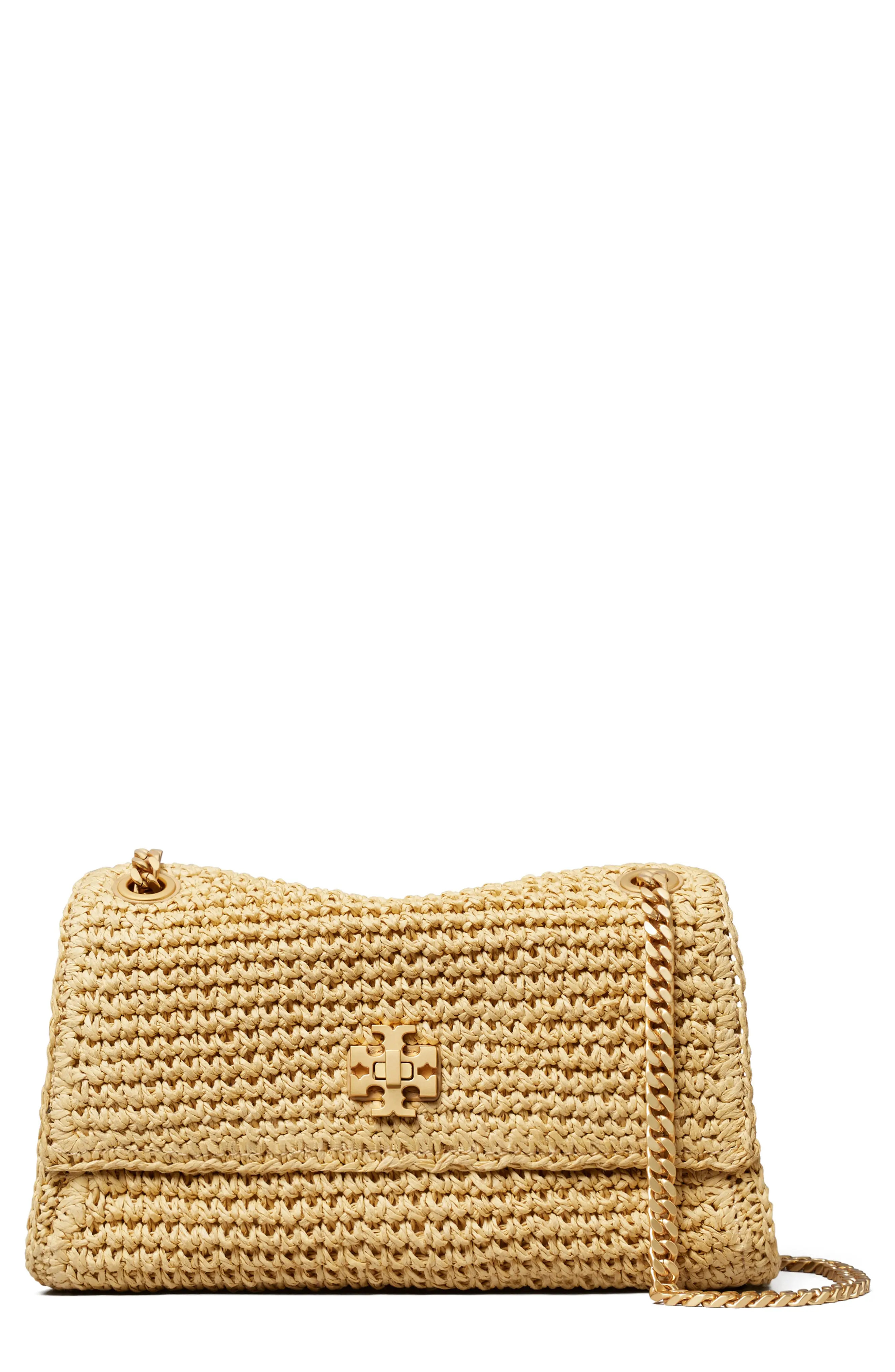 Tory Burch Mini Kira Turnlock Straw Convertible Shoulder Bag (Women) | Nordstrom | Nordstrom