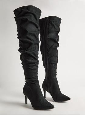 Over The Knee Scrunch Boot (WW) | Torrid (US & Canada)