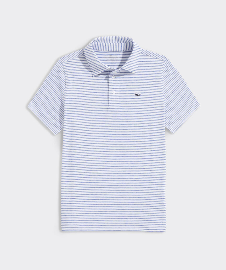 Boys' Performance Bradley Stripe Sankaty Polo | vineyard vines