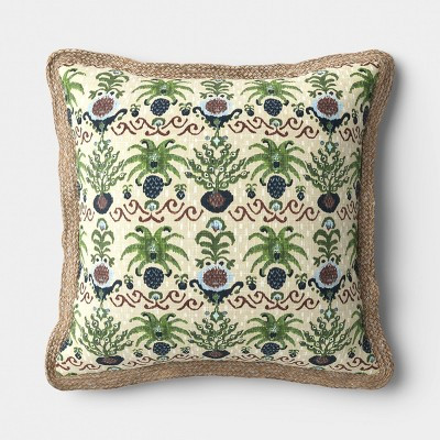 18"x18" Ikat Print Trimmed Pillow Multi - Cool - Threshold™ | Target