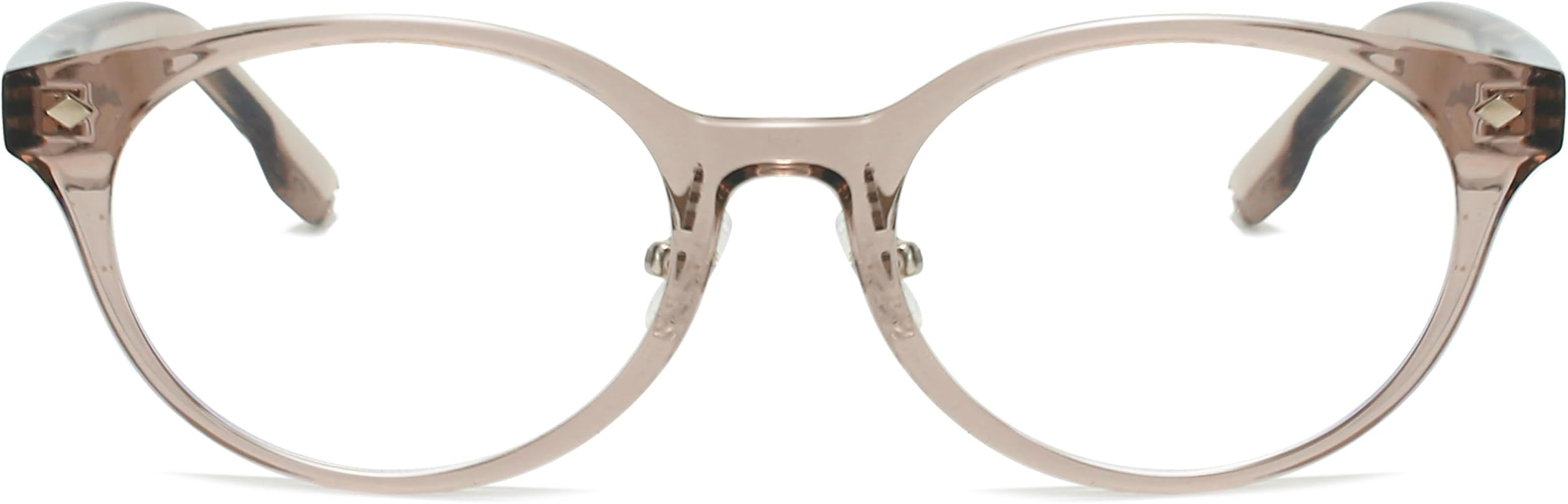 Retro Oval Glasses for Women Men Fashion Round Blue Light Glasses 90s Fake Eyeglasses | Amazon (US)