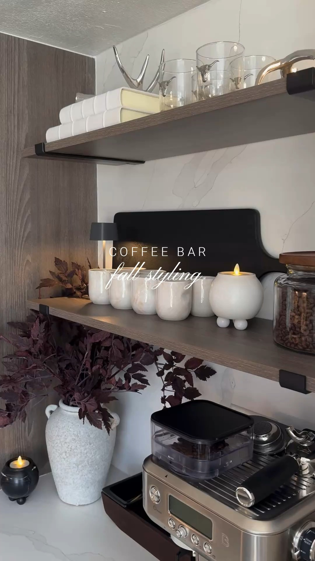 Coffee bar styling with Sabavi Home🖤 use my code ET10 for 10% off🫶🏼

#LTKmorningroutine #LTKHome #LTKmomlife