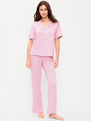 Sunday Sleep Knit Jersey Pant Set | Old Navy (US)
