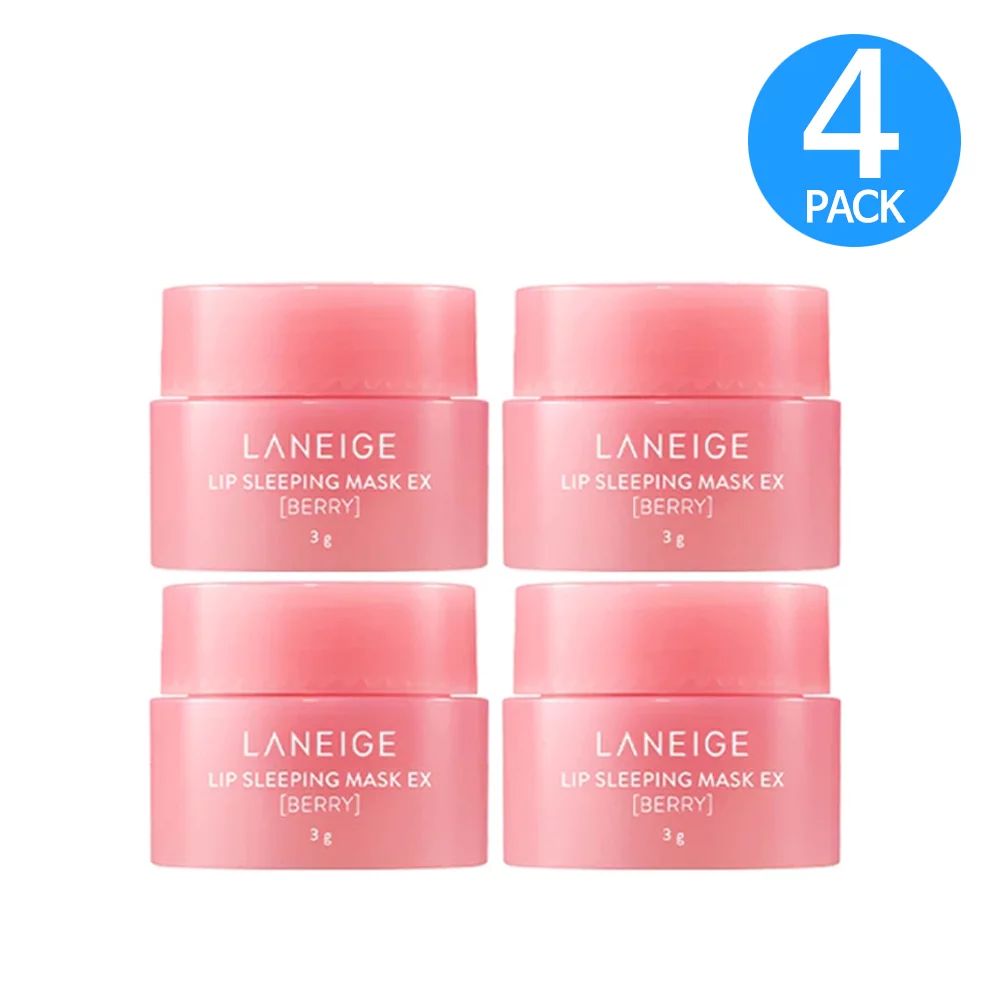 Laneige Lip Sleeping Mask EX Berry 3g (4-Pack) Travel Size | Walmart (US)