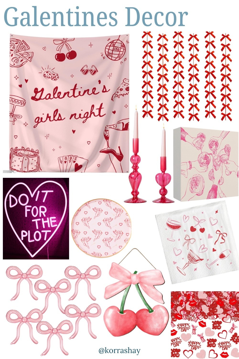 Galentines decor- host a fun party for your girls during valentine season!

#LTKValentine #LTKHome #LTKSeasonal