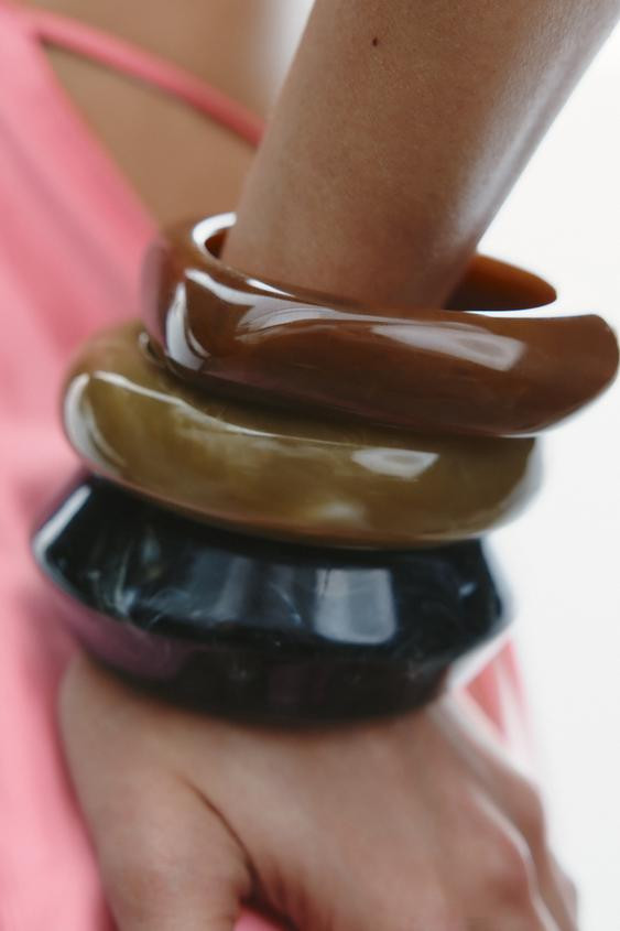 3 PACK OF RESIN BRACELETS | Zara US