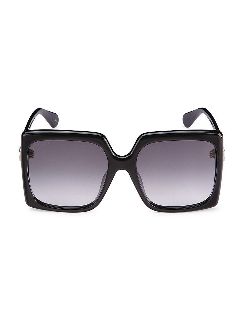 Women's Gucci Logo 59MM Oversized Square Sunglasses - Black - Black | Saks Fifth Avenue