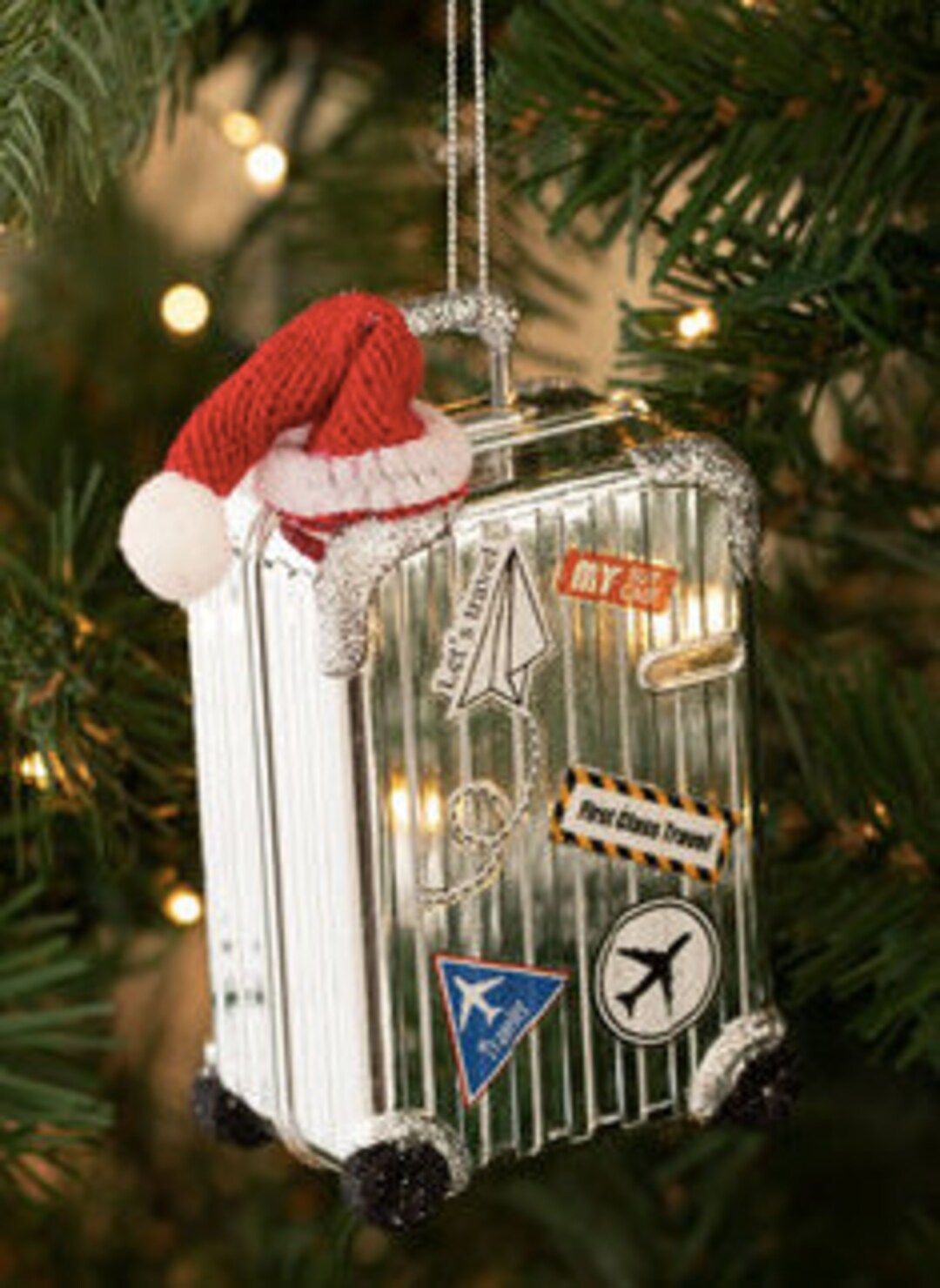 Travel Suitcase Christmas Ornament Embellishment - Etsy | Etsy (US)