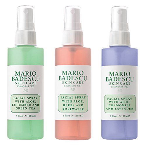 Mario Badescu Spritz Mist and Glow Facial Spray Collection, 3 Piece Set - Lavender, Cucumber, Ros... | Amazon (US)