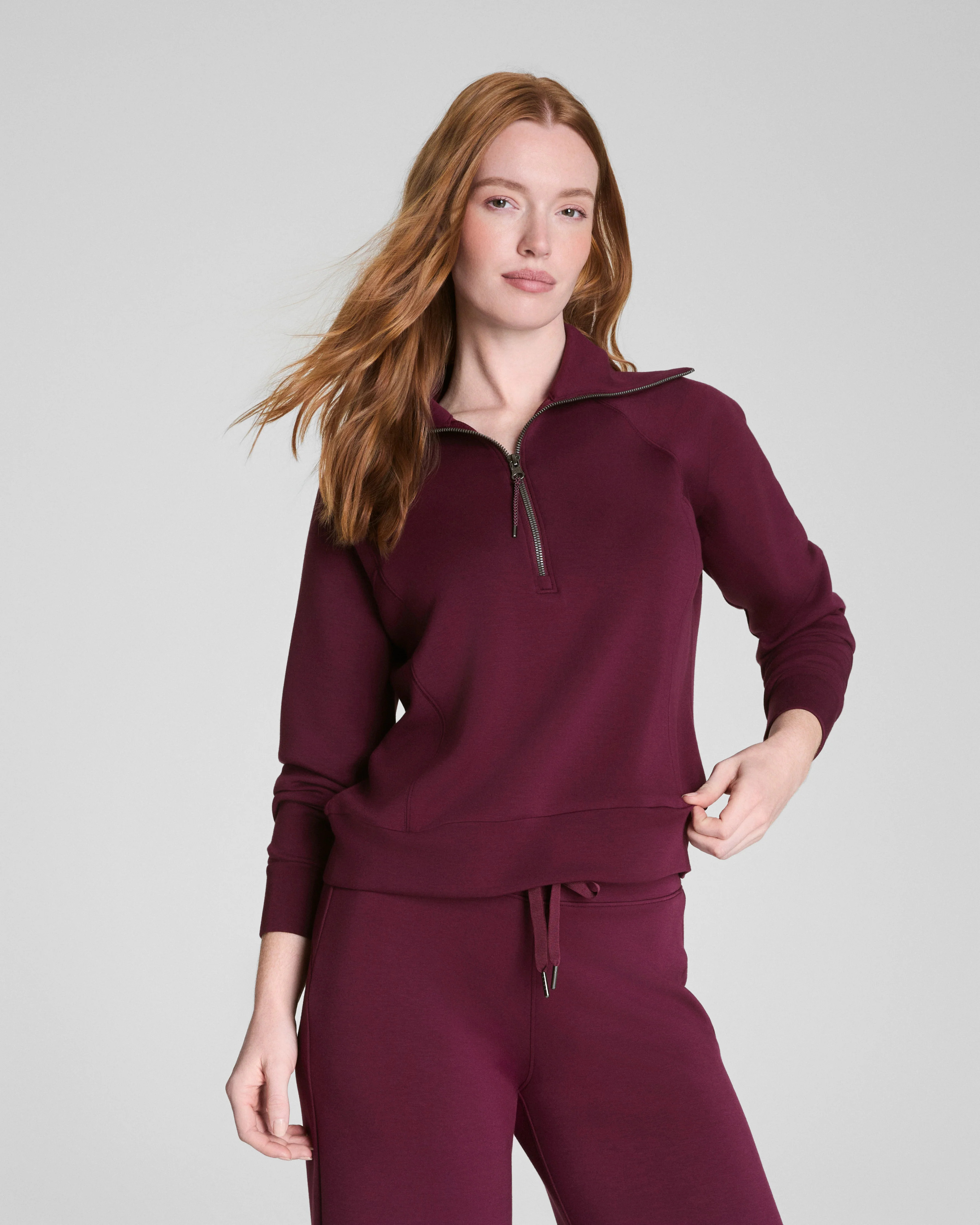 AirEssentials Lightweight Half Zip Sweatshirt | SPANX | Spanx