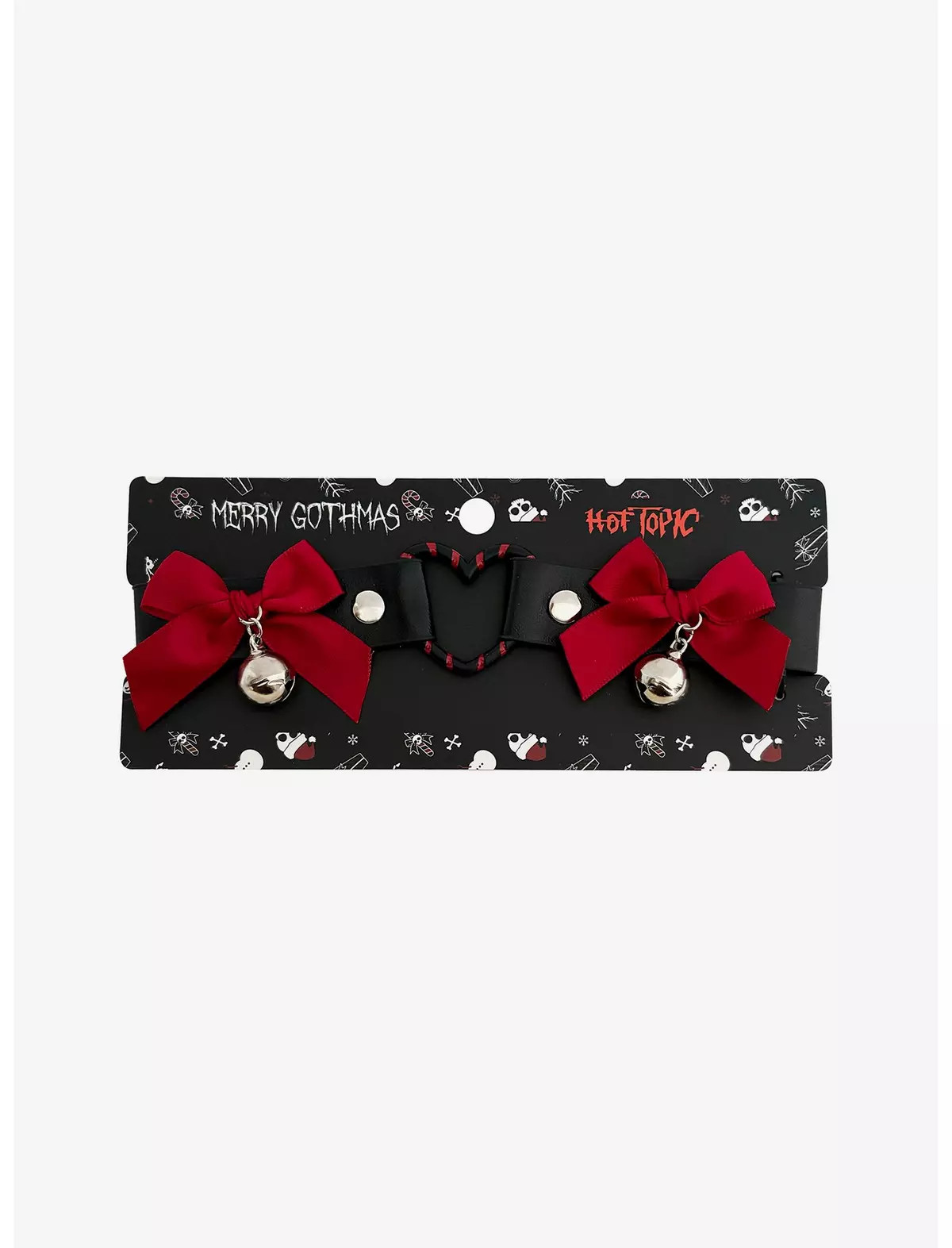 Gothmas Black & Red Heart Bow Choker | Hot Topic