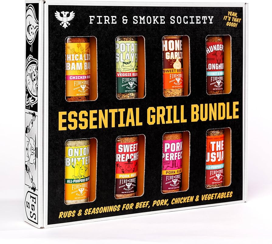 Fire & Smoke Society Essential Grill Variety Pack | BBQ Rubs and Seasonings, Grilling Gifts for F... | Amazon (US)