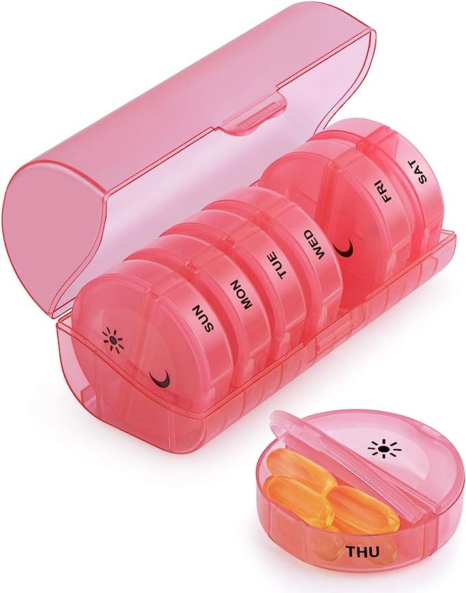 TookMag Pill Organizer 2 Times a Day, Weekly AM PM Pill Box, Large Capacity 7 Day Pill Cases for ... | Amazon (US)