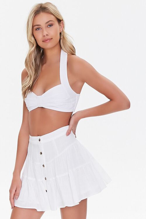 Button-Front Mini Skirt | Forever 21 (US)