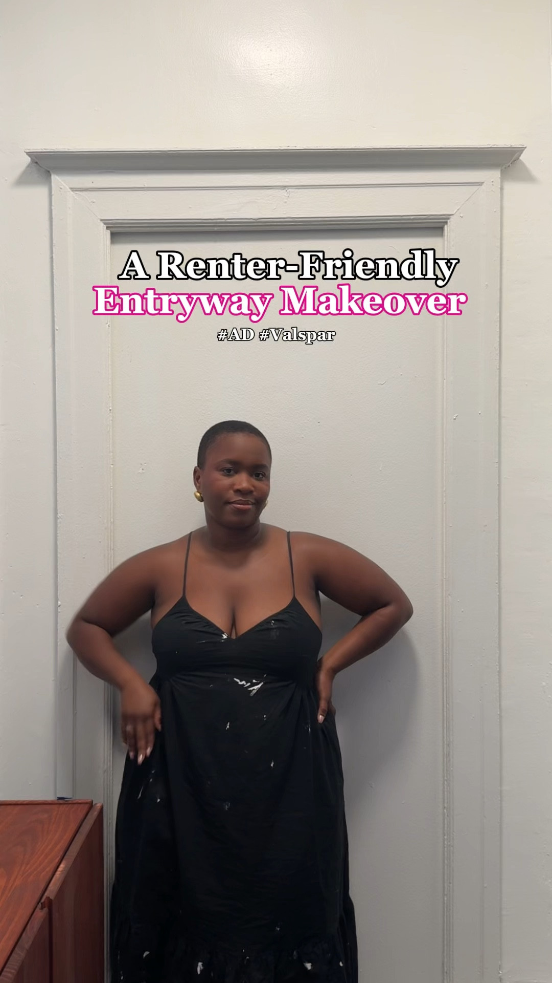 An entryway makeover using Valspar’s Color of the Year!