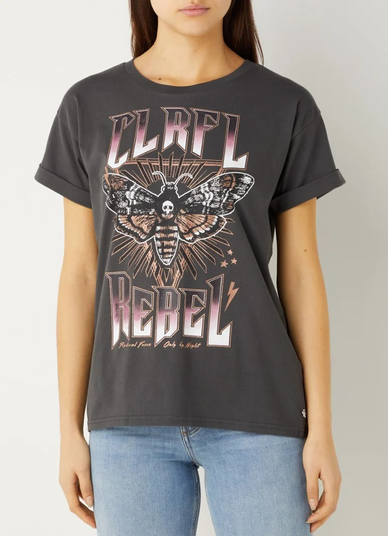 Moth T-shirt van biologisch katoen met print | De Bijenkorf (NL)