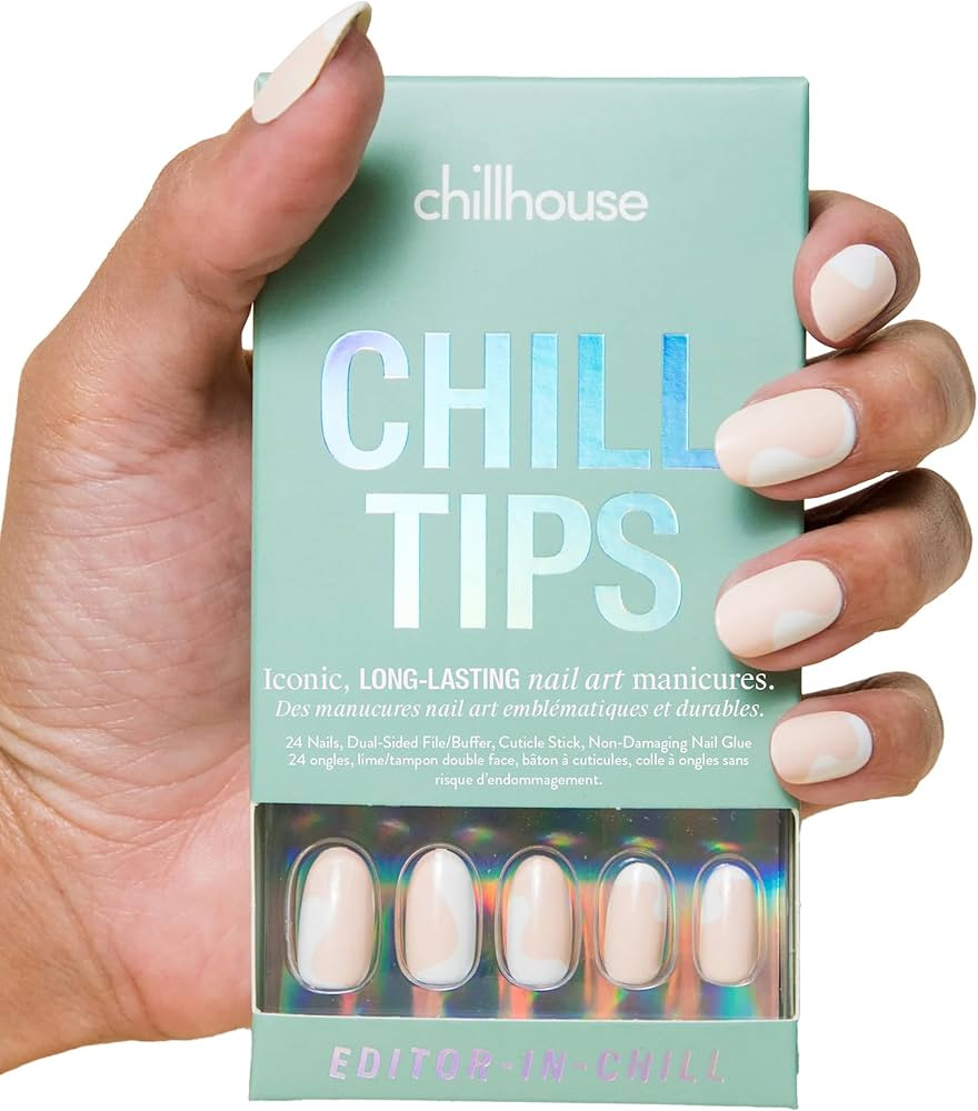 Chillhouse Chill Tips Signatures Press On Nails Kit, Editor-in-Chill - 24 Nail Shapes & Sizes, Du... | Amazon (US)