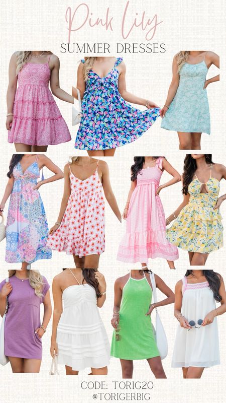 So many great summer dresses at pinkfloyd.com. We should’ve checked them out and use my code.TORIG20 
For discount 

#pinklily #summerdress

#LTKStyleTip #LTKFindsUnder50 #LTKSaleAlert