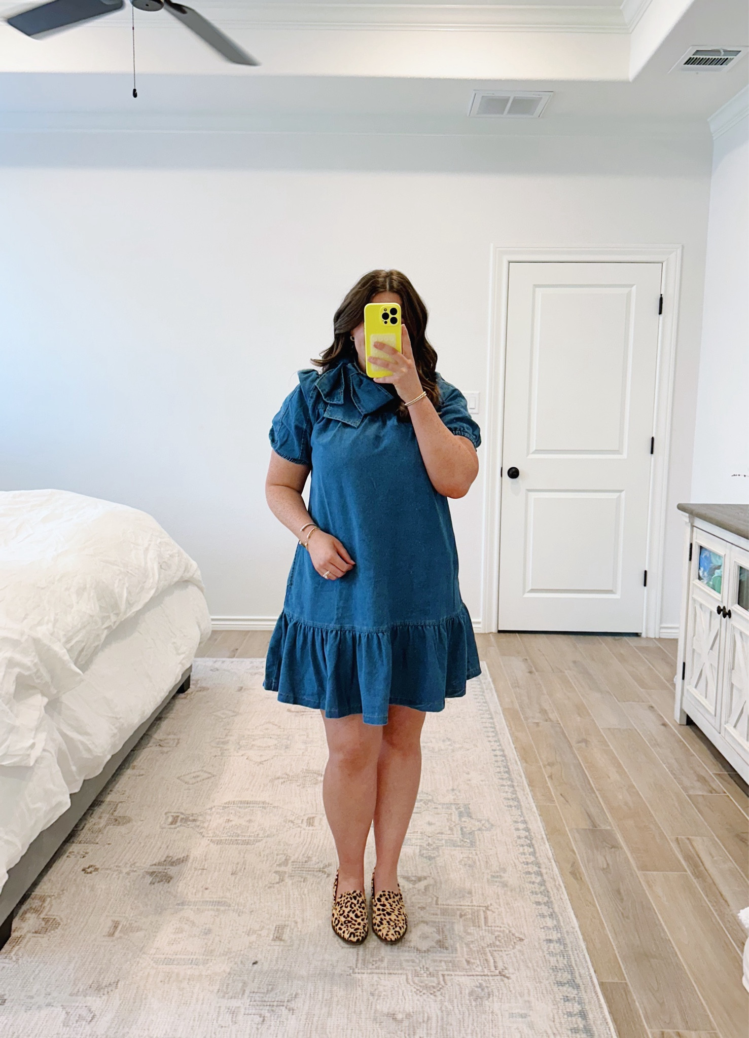 FAVVVV Amazon dress! cutest structured bow at the top & its a denim blend so it looks like denim but is a bit softer material! wearing a size large! 

#LTKFindsUnder50 #LTKStyleTip