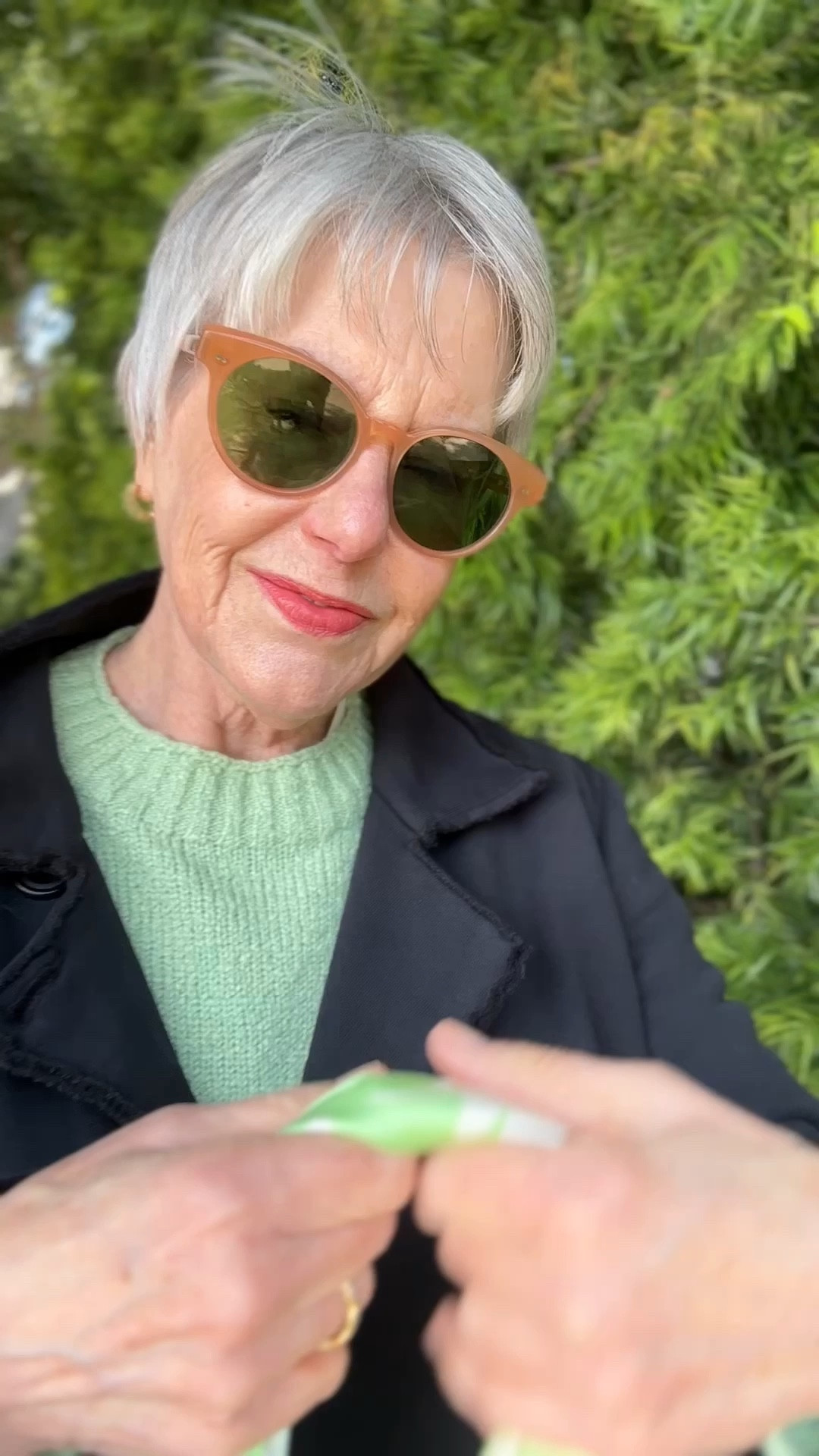 An easy tie for a silk scarf. Love this green with a navy jacket!

#LTKSeasonal #LTKover40