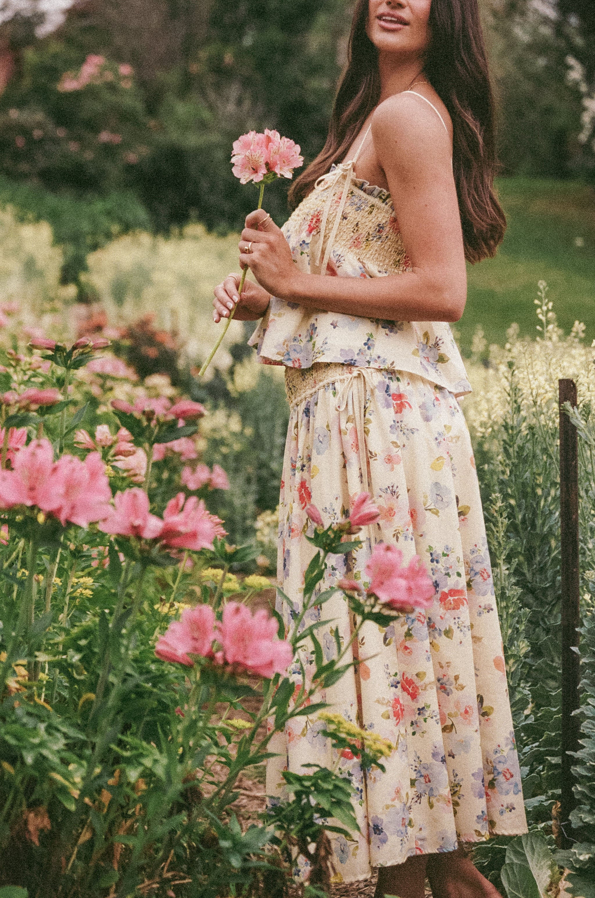 Saskia Maxi Skirt - Lemon Floral | Petal & Pup (US)