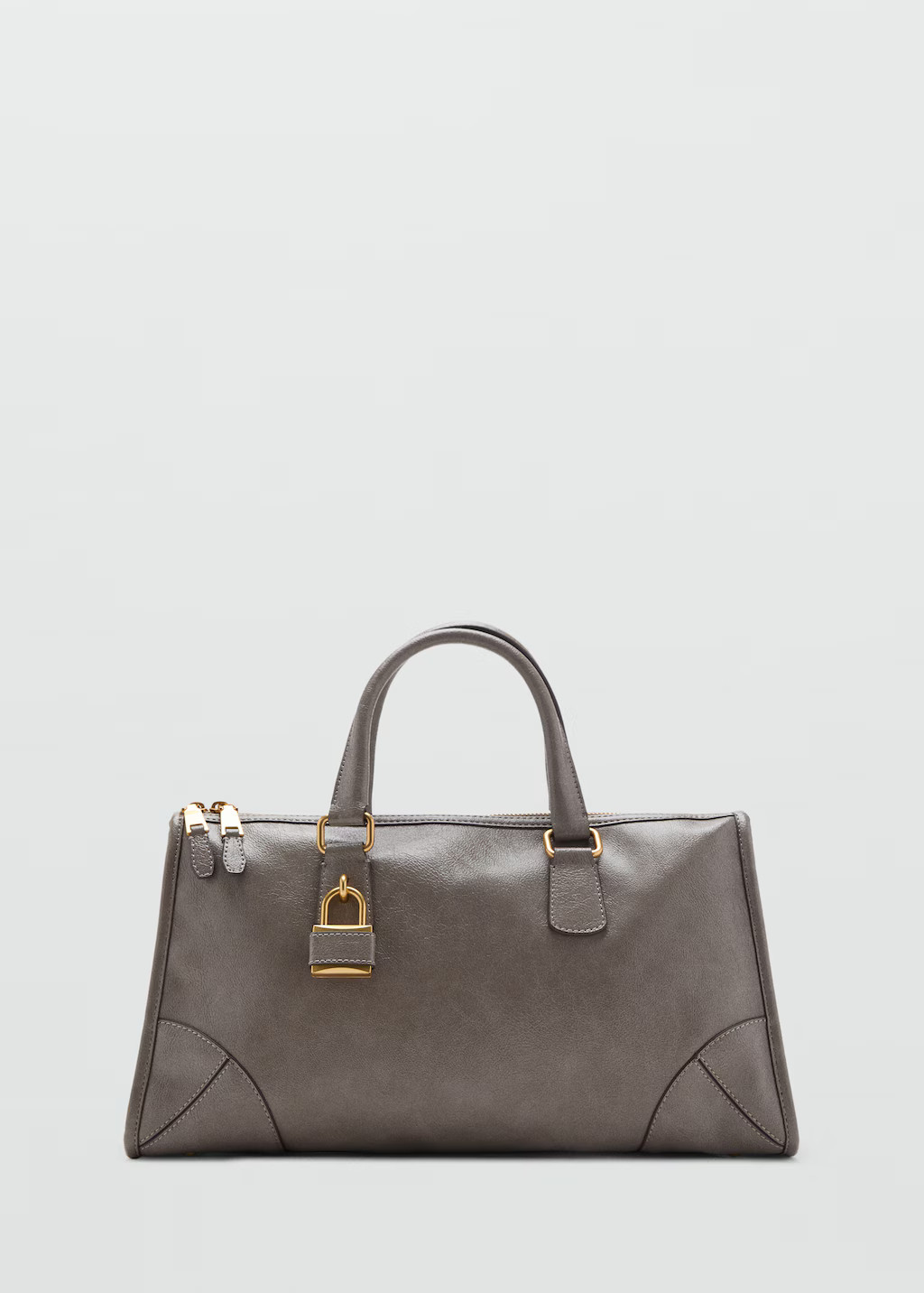 Shiny handbag with handles - Women | MANGO USA | Mango (US/MX/AU)