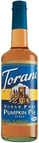Torani Sugar Free Pumpkin Pie Syrup, 750 ml | Amazon (US)