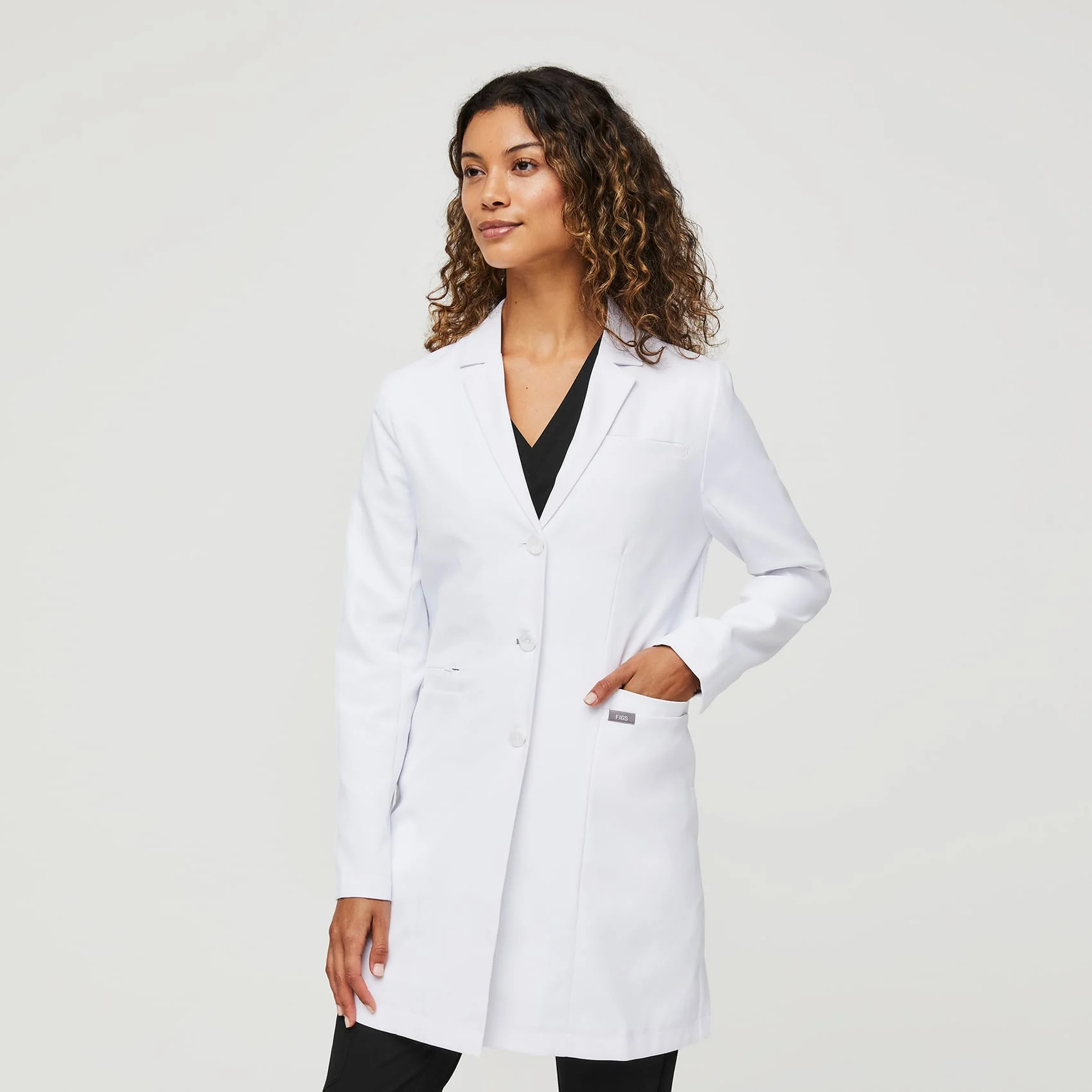 Bellevue Slim Long Lab Coat | FIGS