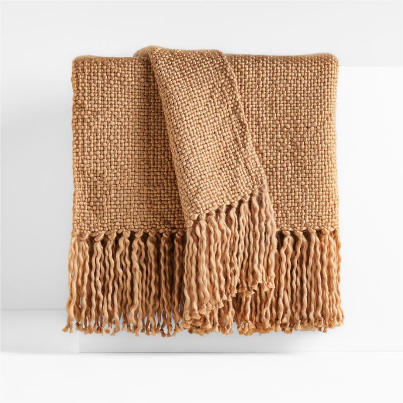 Styles 70"x55" Blush Throw Blanket + Reviews | Crate & Barrel | Crate & Barrel