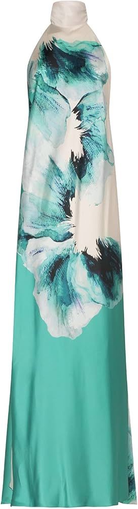 Amazon.com: Sherry Dress, L, Aqua Abstract Wave : Clothing, Shoes & Jewelry | Amazon (US)