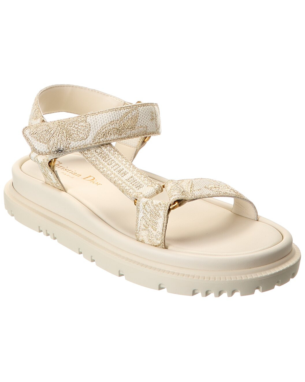 D-Wave Canvas Sandal | Gilt & Gilt City