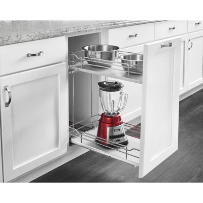 Rev-A-Shelf Two-Tier Sold Surface Pull Out Organizers with Soft Close | Wayfair Professional