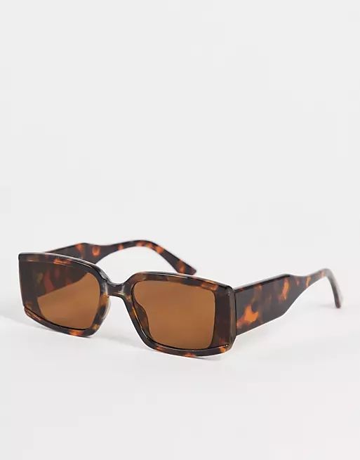 Madein chunky tortoise print sunglasses | ASOS | ASOS (Global)