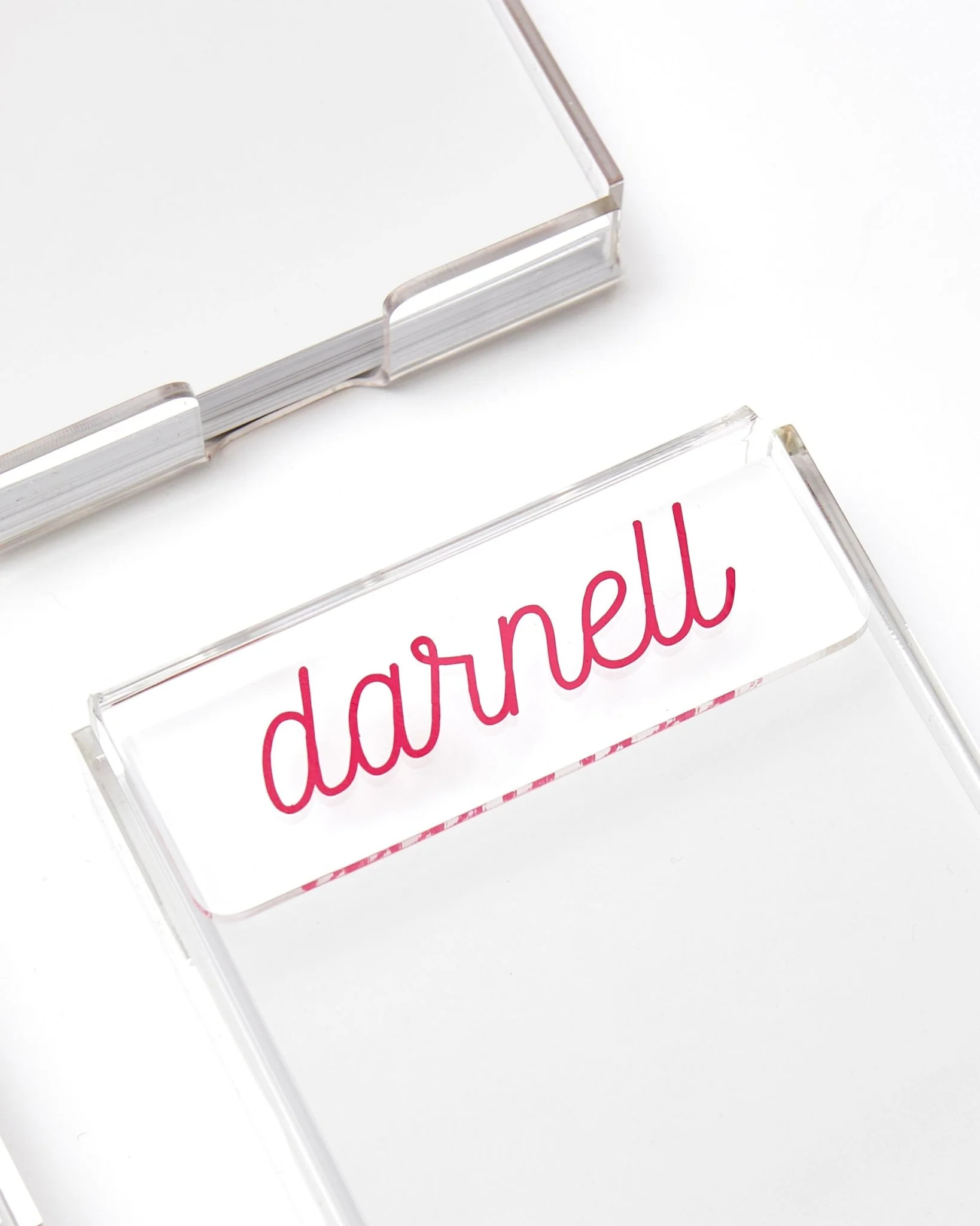 Acrylic Notepad Holder | Sprinkled With Pink