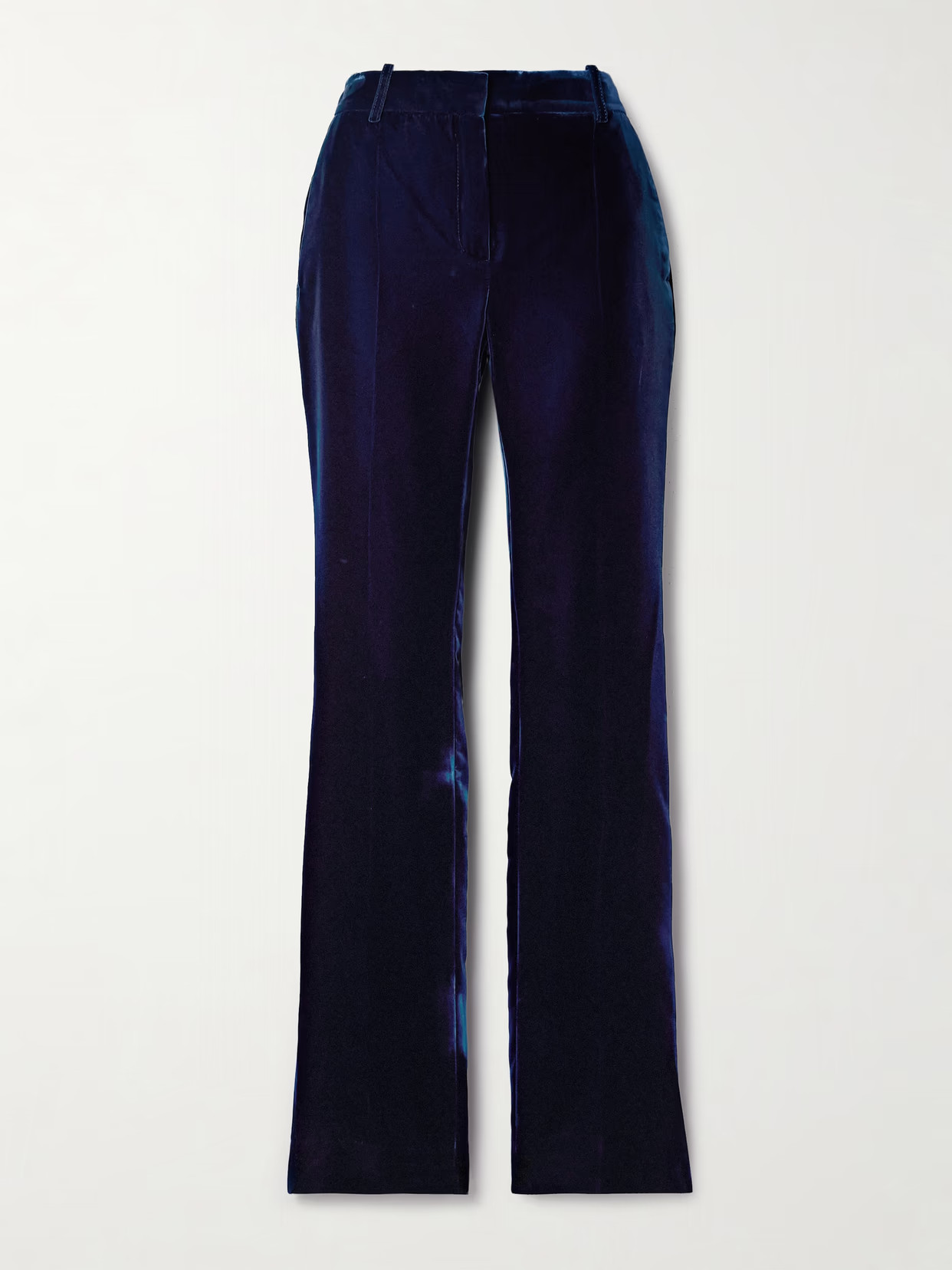 Nina Ricci - Velvet Straight-leg Pants - Blue | NET-A-PORTER (US)