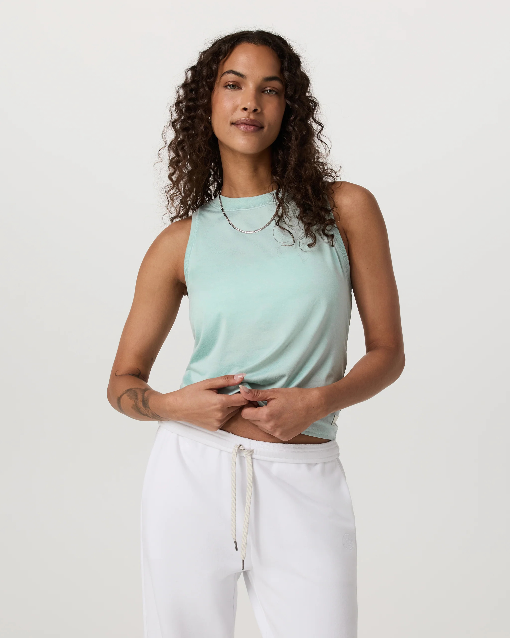 Energy Top | Women's Spearmint Heather Tank Top | Vuori | Vuori Clothing (US & Canada)