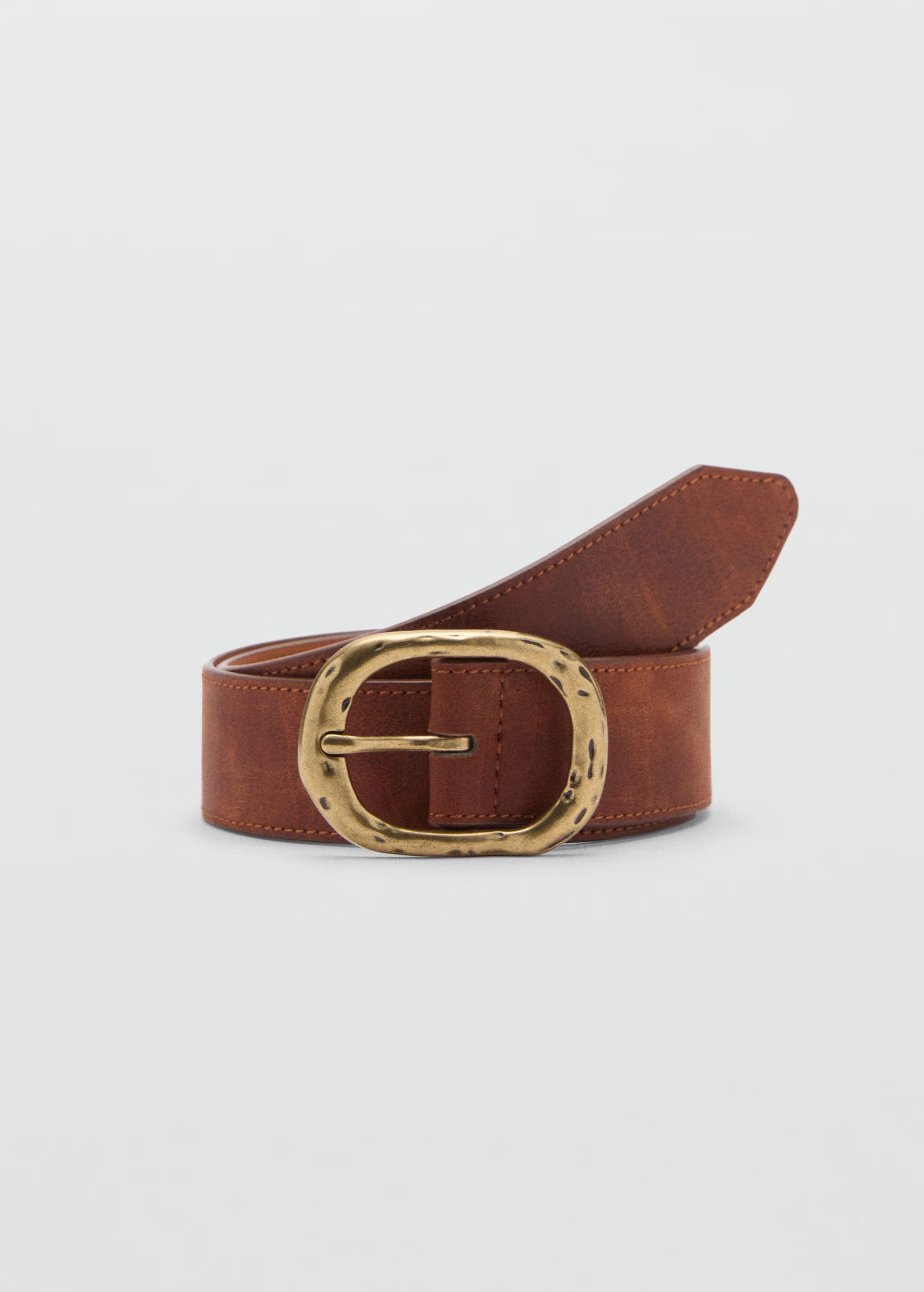 Textured belt with buckle | MANGO (US)