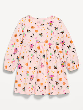 Printed Long-Sleeve Dress for Toddler Girls | Old Navy (US)